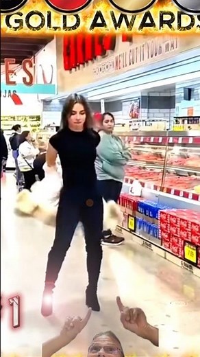 Explosive Shopping Dance Startling shoppers! 🥰 Just Super FUN! #dancing #Viral #Shorts