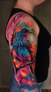 Stunning, colorful bird tattoo created by @katlinmalm_tattoo 🦜 All made with Kwadron Cartridges 🫶 #kwadron #kwadroncartridges #kwadroncartridgesystem #kwadronwolfpack #kwadronneedles #inked #tattoo #tattooart #tattooartist #tattooed #tattoowork #tattoosupply #inktattoo #inklife | KWADRON