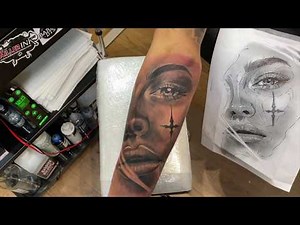 HOW TO TATTOO: SHADING & LAYERING A LARGE PORTRAIT TATTOO TIME-LAPSE