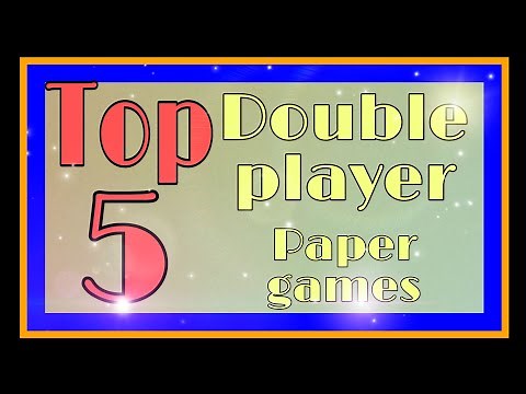 Top 5 double player paper game || paper games || paper craft easy || play at home