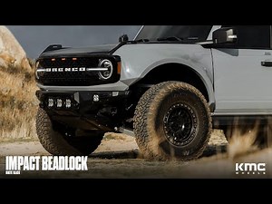 KMC KM239 Impact Beadlock | 17x9 | Matte Black | Ford Bronco