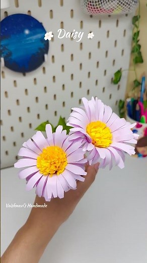 DIY Paper Daisy 🌼#diy #craft #viralvideo #viralshorts #handmade #paper #viral #shorts #shortsvideo