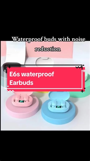 Original E6s earbuds, waterproof and with noise reduction. Kindly tap the yellow bag to buy the item via COD. 😉 #fyp #Earbuds #foryouu #tiktokaffiliate