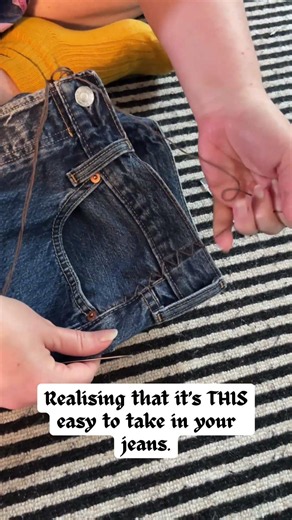 Taking in jeans is THIS easy?!