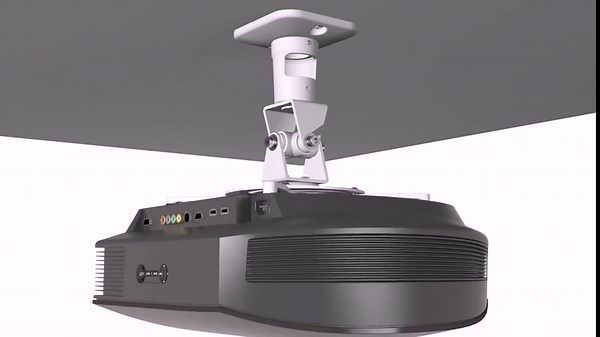 suptek Aluminum Alloy Universal Adjustable Black Ceiling Projector Mount Mounting Bracket (PR01B)