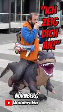 "I'll report you!" Antifa counter-demonstration Nuremberg Monday protest Team Human Rights TMR