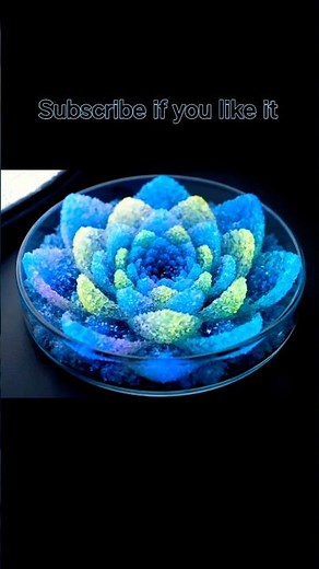 Metal Reactions Into Crystalline Beauty flower 💥🧪💎 Oddly Satisfying Diffusion Showcase #short #asmr