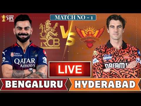 RCB vs SRH, 1st Match IPL 2026 | Live Cricket Match Today | Live #shortsfeed #shortslive #rcbvssrh