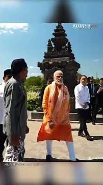 President Prabowo and Indian PM Narendra Modi Tour Prambanan Temple
