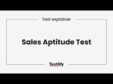 Sales Aptitude Test