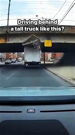 He Ignored the Low Clearance Warning (Big Mistake) #dashcam