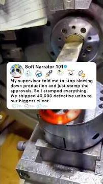 My supervisor told me to stop slowing down production and just stamp the approvals. So I stamped…