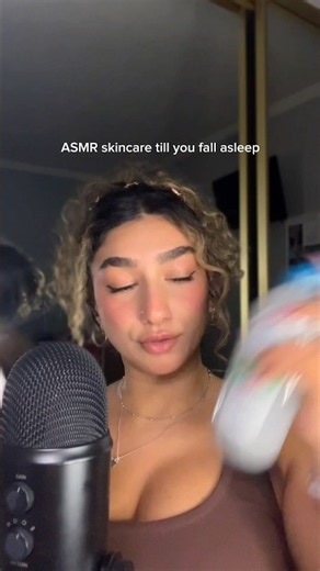 wiping the day off for bed 🛌 #asmr #asmrskincare #tingles