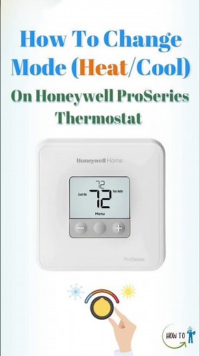 How to change Mode on the Honeywell Pro Series Thermostat #honeywell #thermostat