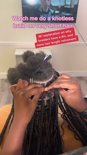 How to Do Knotless Braids on Very Short Hair