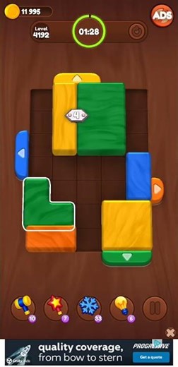 4192 color wood jam level cheat hard #colorwoodjam