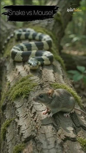 Mouse vs Snake – A Dramatic Wildlife Encounter! 🐭🐍 #mouse #snake