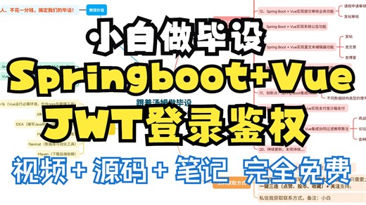【带小白做毕设08】Springboot Vue实现JWT登录鉴权