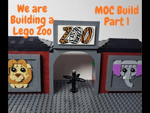 LEGO Zoo MOC Build | Custom Lego animal enclosures and zoo amenities | PART 1