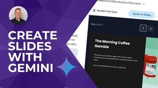 How to Create Google Slides in Seconds with Gemini Canvas | Peter Horner