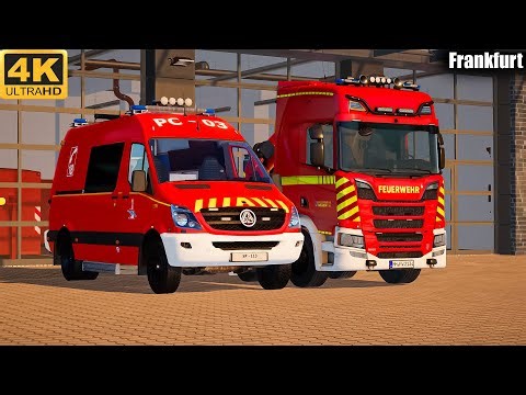 Emergency call 112-Frankfurt hasen german fire fighting simulator video 4k duty!