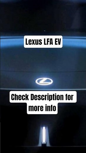 Lexus electrifies the legendary LFA #viral #news #ev #toyota #lfa