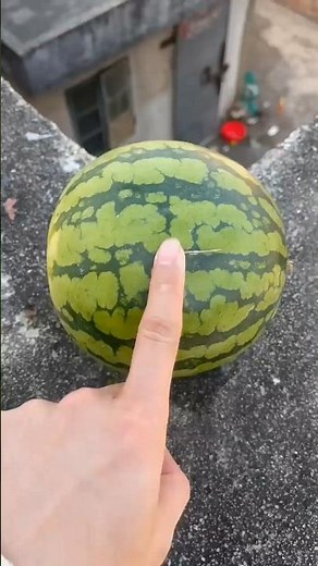 Experiment: Dropping fruits from a hhttps:/h🍌🍉💥#video #yputube #shorts #watermelon