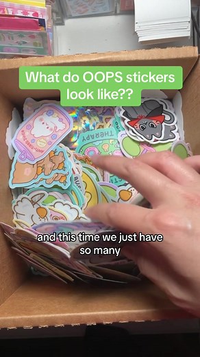 It’s 5 for $5.50 😅😅 the audio cut!! Here are some examples of oops stickers! The stickers are still perfectly usable but just have minor imperfections which means they can’t be sold at our full price of $3-4 each. Everything is my original artwork! Product photos show only examples of what you may receive, sets are random and stickers do not repeat within one set 💗 #oopsstickers #stickercollection #vinylstickers