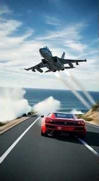 Jet vs Car ⚡ Who Wins the Ultimate Speed Race 🚗✈️#aivideo