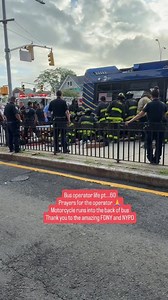 23K views · 143 reactions | Bus operator life pt...60 Prayers for the operator  Motorcycle crash in the back of the bus Thank you for the amazing FDNY and NYPD   Not representative of Transit officials  #Transitlifemedia #atunyc #union #TransitLife #unity #life #nyc #talk #busoperator #accident #support #motivation #pain #love #fypシ #bus #safety #FDNY #service #passenger #pedestrian #delays #PTSD #prayers #healthtips #NYPD | ATU NYC | Facebook