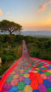 14M views · 287K reactions | Ready for a colorful adventure? 朗 Come check out the Rainbow Slide at Picnic Steakhouse in El Salvador!  This vibrant water slide is not only visually stunning, but it's also a thrilling ride that's perfect for kids and adults alike.  So come make a splash with us and experience the fun of the Rainbow Slide at Picnic Steakhouse.  #PicnicSteakhouse #RainbowSlide #ElSalvador #WaterParkFun #SummerVibes #FamilyFun #slide | Alex Ojeda | Facebook