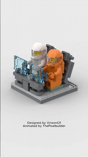 ‪@LEGO‬ Spaceship Cockpit | 3D Animation Build