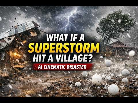 What If a Superstorm Hit a Village? | AI Cinematic Disaster Video