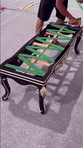 Wow! Handmade Sofa Stool—Every Step Done by Hand, So Impressive!