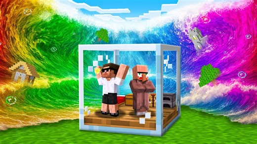 Minecraft Rainbow Tsunami vs Doomsday Bunker Survival Challenge | Vikcraft | Facebook