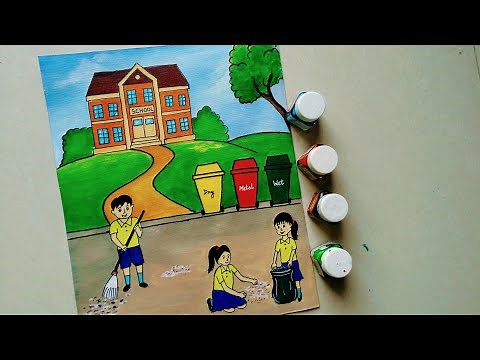 Swachh Bharat Abhiyan Drawing || Clean India Drawing || How to draw Swachh Bharat Drawing