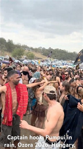 Captain hook, Pumpui in rain, Ozora 2026, Hungary, Live, #psytrance