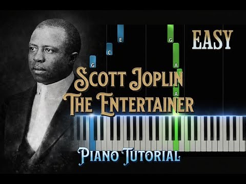 the entertainer scott joplin easy piano Tutorial