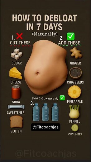 How to Debloat FAST in 7 Days (Flat Stomach Naturally!)