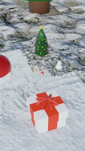 🎄 Christmas Fibonacci Loop Animation - Blender 3D