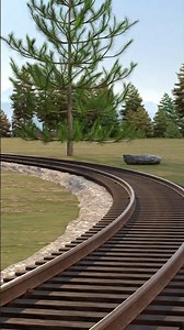 High Speed Train Takes a Sharp Turn 😱