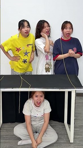 Funny Ear Pulling Rope Challenge 😂👂🪢🔥 #shorts #funny #challenge #games #office