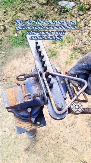 ​Manual Rebar Bender Tool: Quick & Easy Stirrup Making