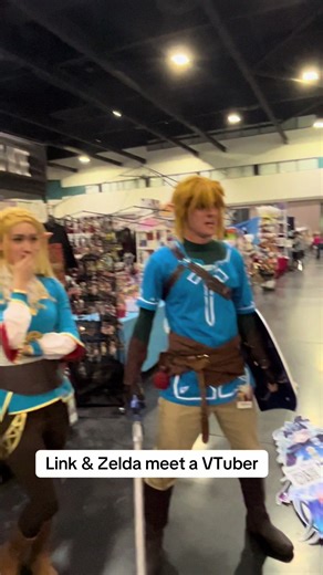 Link & Zelda meets VTuber - ❅ - ❅ - ❅ Thank you something_ian sheep_in_wigs #vtuber #loz #cosplay #anime #hyrule