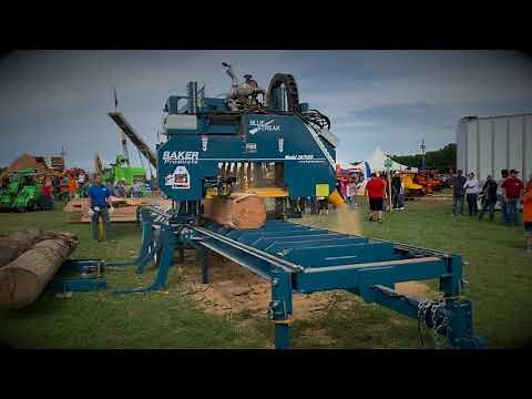 MASSIVE 75HP BAKER Blue Streak Portable Sawmill