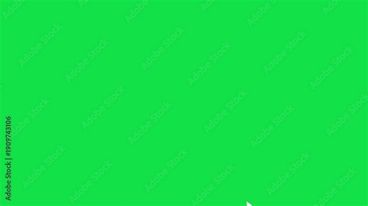animated mouse cursor with click ripple effect for digital interfaces. cursor click and double click motion graphic for interface design. ui mouse pointer clicking animation with green background.