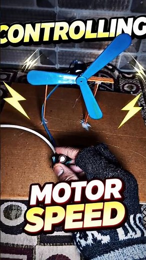 “Control DC Motor Speed in 30 Seconds 😱⚡”#experiment #dcmotor