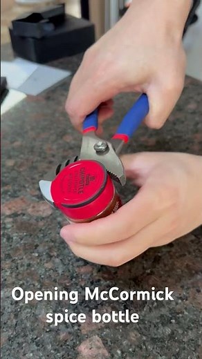 How to open a McCormick bottle