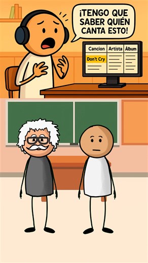 Machine Lerni on Instagram: "Clase 2: Larry escuchó Don’t Cry… y terminó aprendiendo SQL. El Profesor SQLero le enseñó a usar WHERE para encontrar toda la info de una canción dentro de la base Chinook. Dato curioso: Axl Rose escribió Don’t Cry después de una conversación que lo marcó para siempre. Larry, obviamente, remató con drama. Si quieres las QUERY para practicar, déjalo en los comentarios. #SQL #CursoSQL #WHERE #Data #MundoDeDatos #MachineLerni"