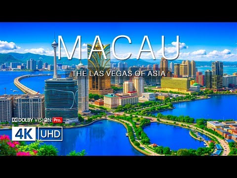 🌆 MACAU IN CINEMATIC 4K DRONE FOOTAGE | Skyline Lights Luxury Resorts & Coastal City Beauty